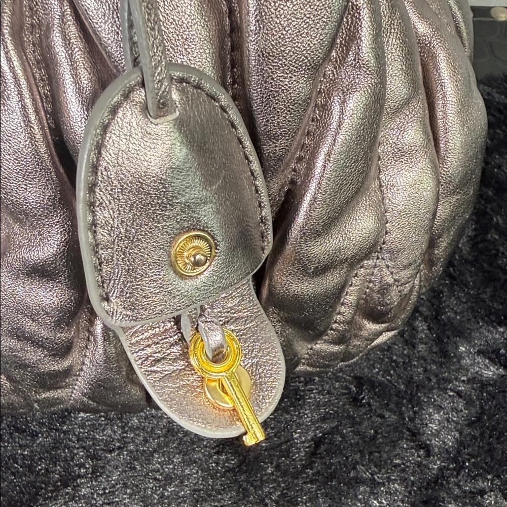 Miu Miu Metallic Silver Satchel - Picture 5 of 10